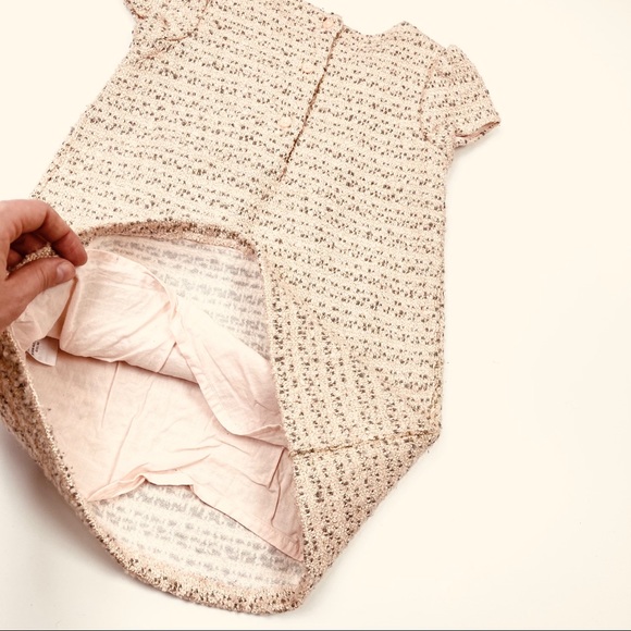 JANIE and JACK Girls Woven Pink Dress size 3 - Picture 8 of 12